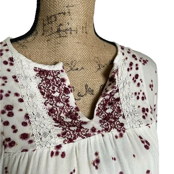 Knox Rose Boho Chic Embroidered Blouse Size S - Picture 8 of 16